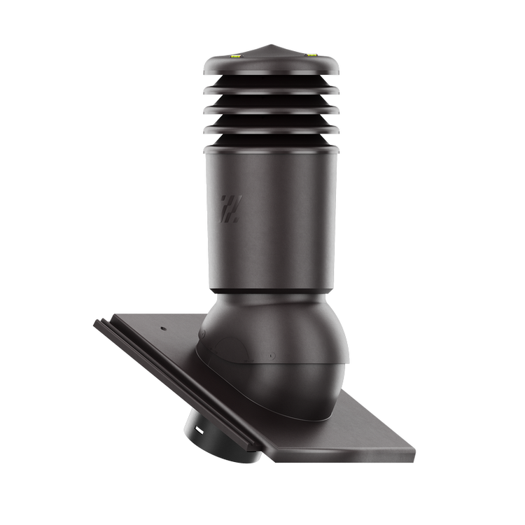 Kominek wentylacyjny IZOLOWANY do dachówki TEGALIT BRĄZ KOLONIALNY fi125