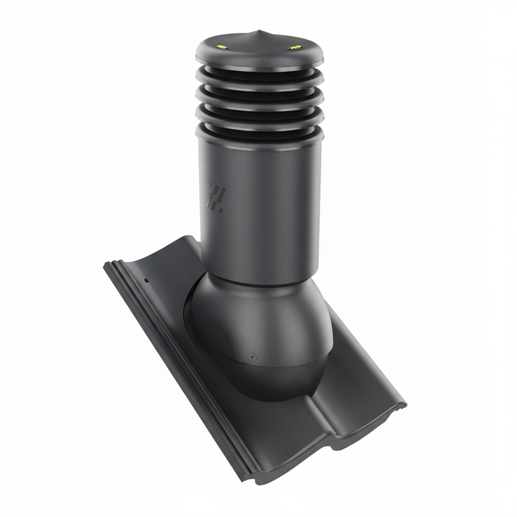 Kominek wentylacyjny IZOLOWANY do dachówki GOTEBORG PLANAR GRAFIT fi125