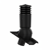 Kominek wentylacyjny IZOLOWANY do dachówki INNOVO 12 GŁĘBOKO CZARNY SZLACHETNY fi150