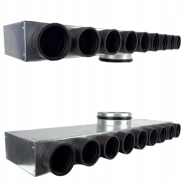 Rozdzielacz wentylacyjny skrzynka rozdzielcza 9x75 fi 160 REKUPERACJA fi75