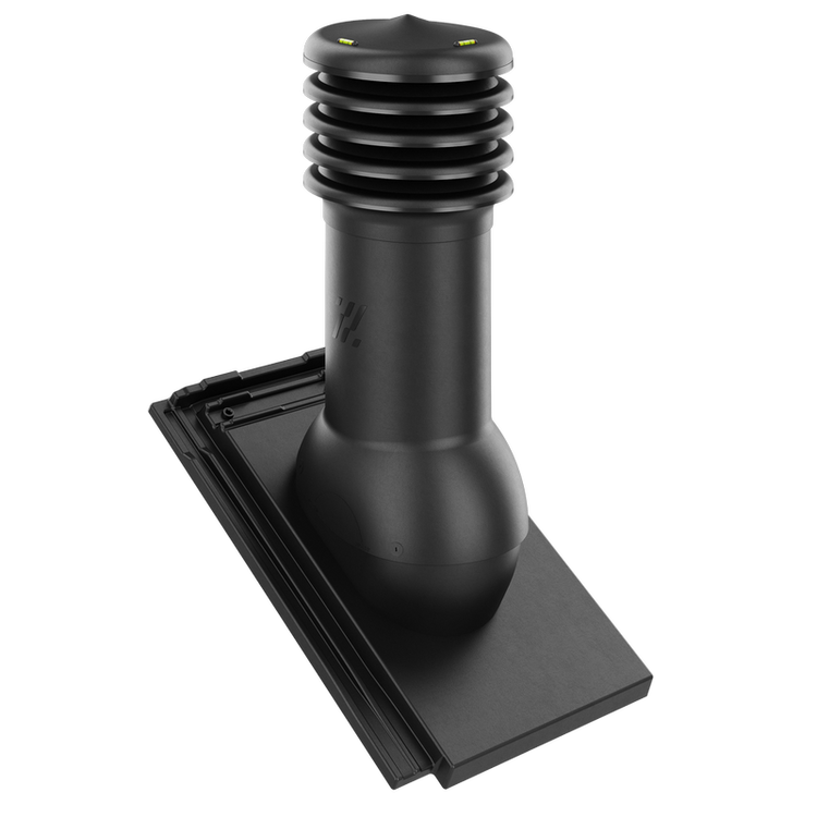 Kominek wentylacyjny do dachówki OREA 9 CZARNA ANGOBA SZLACHETNA fi125