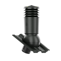 Kominek wentylacyjny IZOLOWANY do dachówki ROMAŃSKA GRAFITOWY LUMINO/CISAR fi150