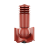 Kominek wentylacyjny IZOLOWANY do dachówki BAŁTYCKA/IKAST/SKAGEN CZERWONY fi125