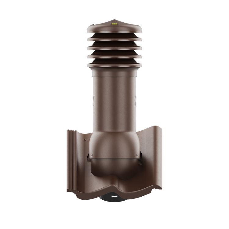 Kominek wentylacyjny do dachówki BAŁTYCKA/IKAST/SKAGEN BRĄZOWY fi150