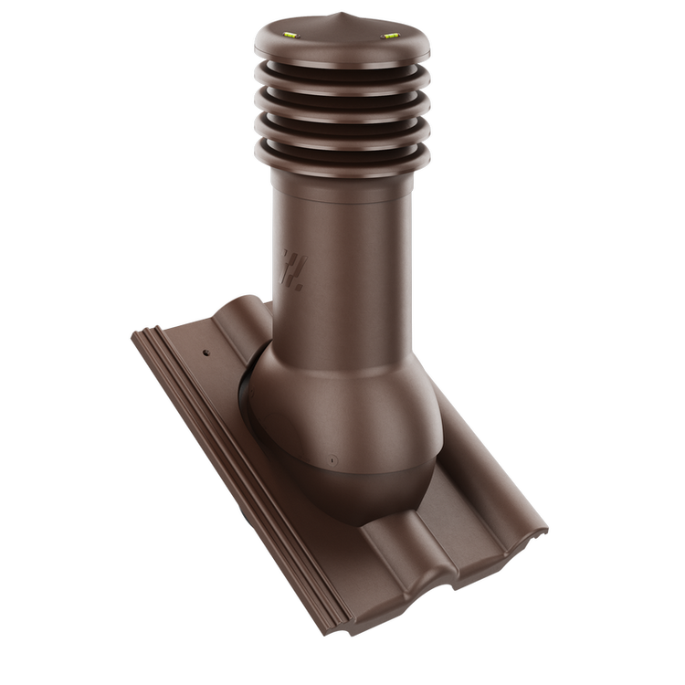 Kominek wentylacyjny do dachówki HEIDELBERG PLANAR BRĄZOWY fi150