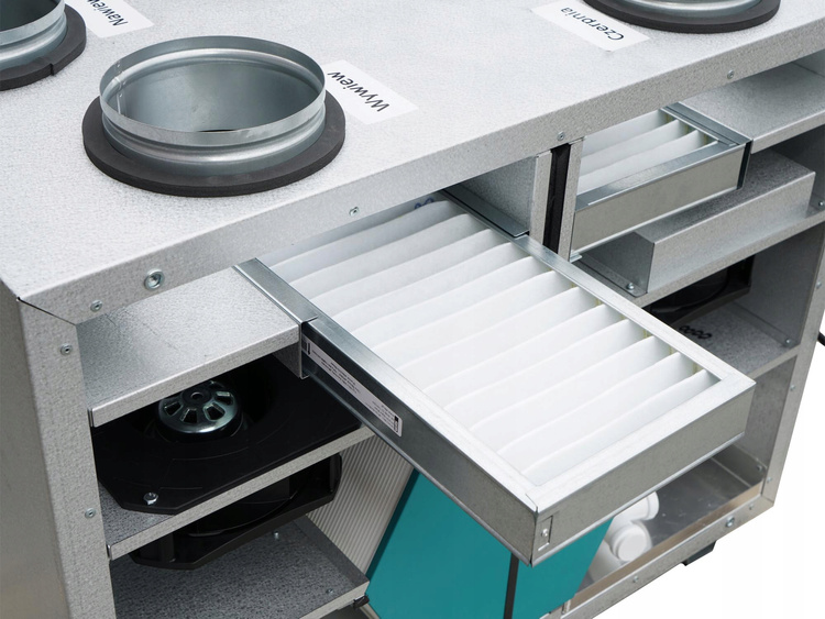 Rekuperator HAVA REKU 400 V Centrala Wentylacyjna z wymiennikiem z entalpicznym i nagrzewnicą wstępną