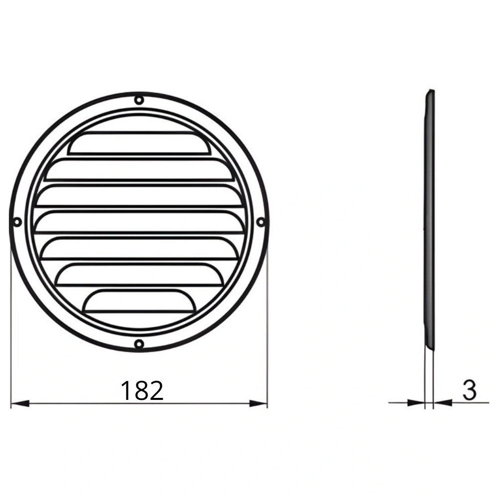 Kratka Osłonka wentylacyjna okrągła nierdzewna EUROM 100MO fi100  pol_pl_Kratka-Oslonka-wentylacyjna-okragla-nierdzewna-EUROM-100MO-fi100-5177_1