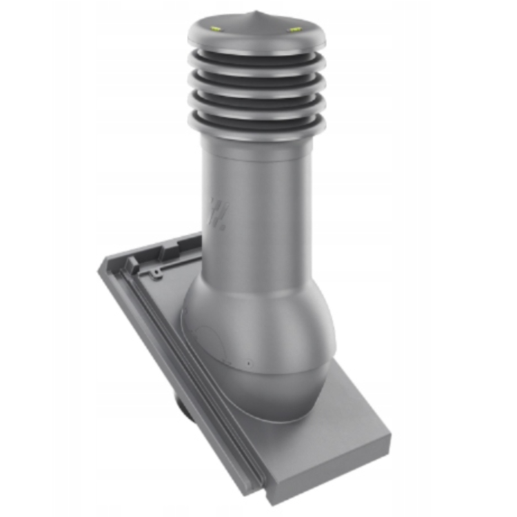 Kominek wentylacyjny do dachówki DOMINO SZARA/ŁUPEK ANGOBA fi150