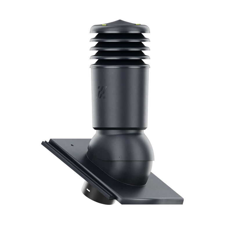 Kominek wentylacyjny do dachówki ALEGRA 9 CZARNA ANGOBA SZLACHETNA fi125 pol_pl_Kominek-wentylacyjny-WYRZUTNIA-do-pokryc-plaskich-BRAZOWY-fi125-6736_2