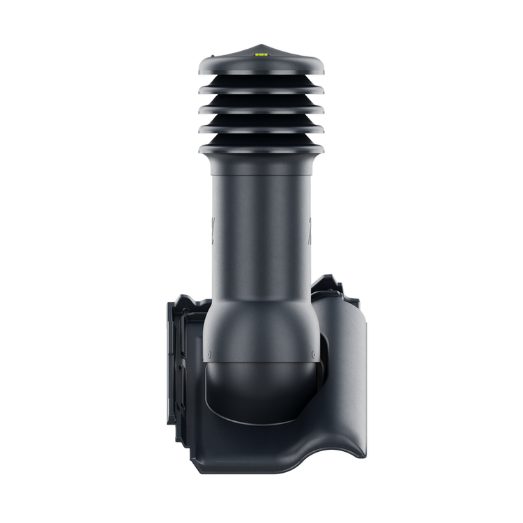 Kominek wentylacyjny do dachówki MONZA PLUS ANTRACYT ANGOBA fi125