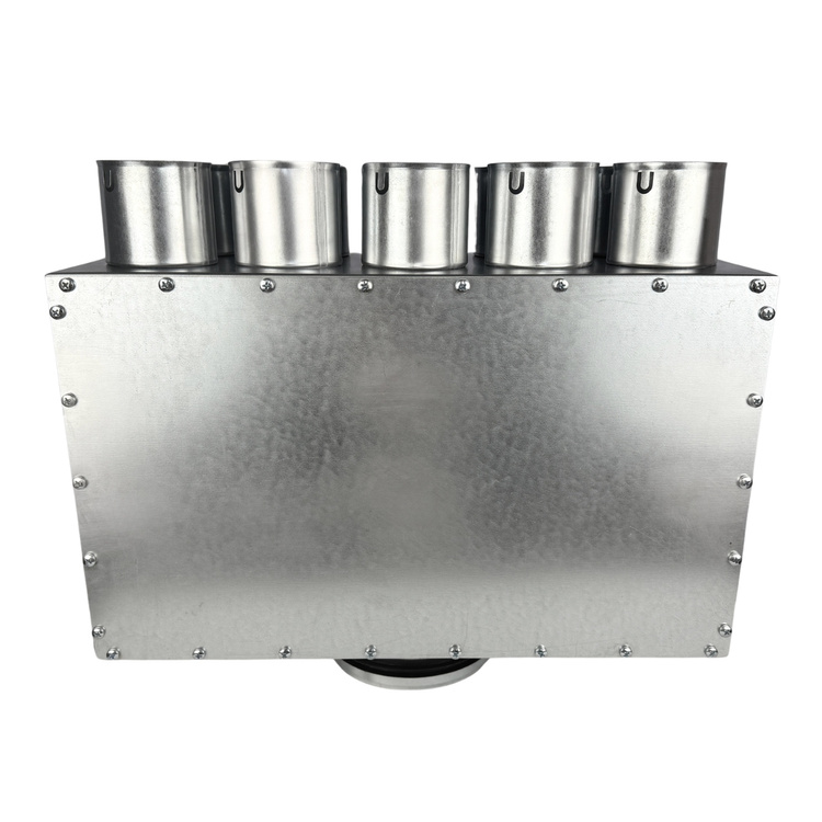 Rozdzielacz wentylacyjny skrzynka rozdzielcza 10x90 mm / fi 200 mm IZOLOWANY