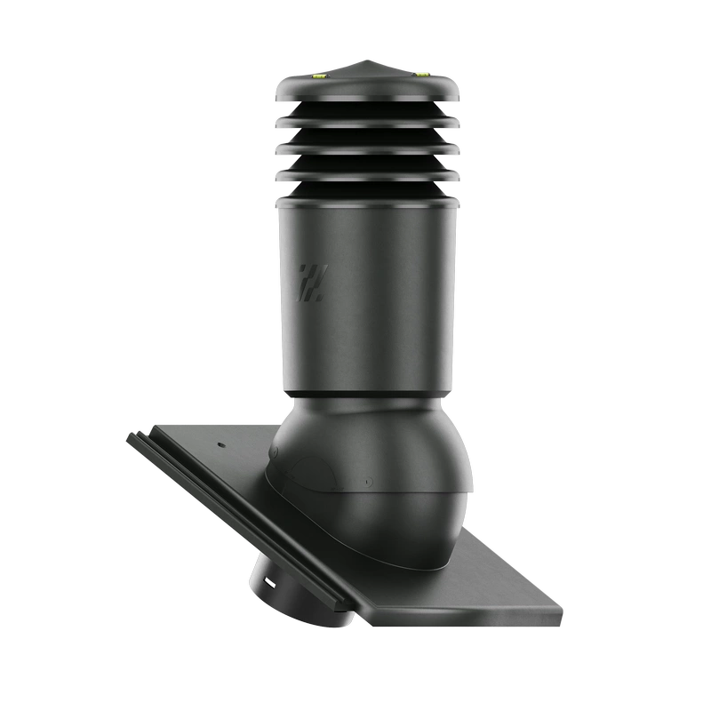 Kominek wentylacyjny do dachówki ALEGRA 9 CZARNA ANGOBA SZLACHETNA fi125 pol_pl_Kominek-wentylacyjny-WYRZUTNIA-do-pokryc-plaskich-BRAZOWY-fi125-6736_2