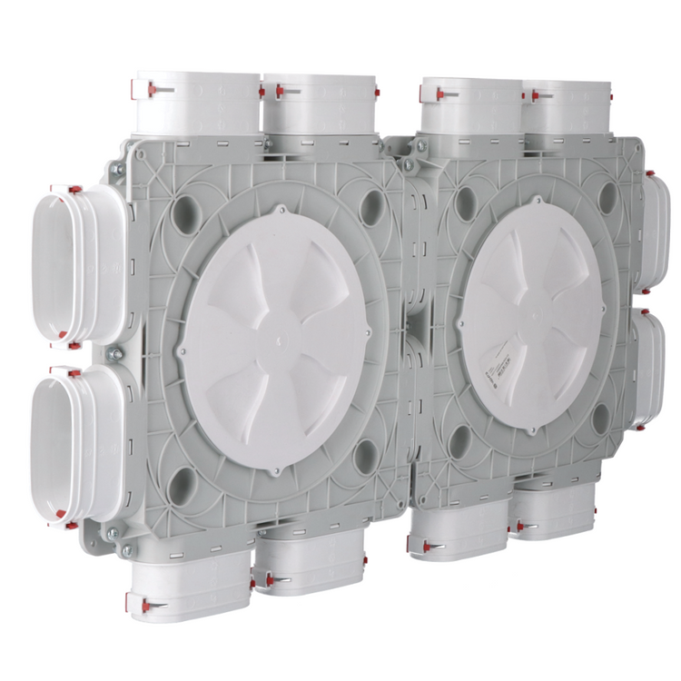 Skrzynka rozdzielcza - Rekuperacja - System Owalny FLAT 12x52 / 160mm