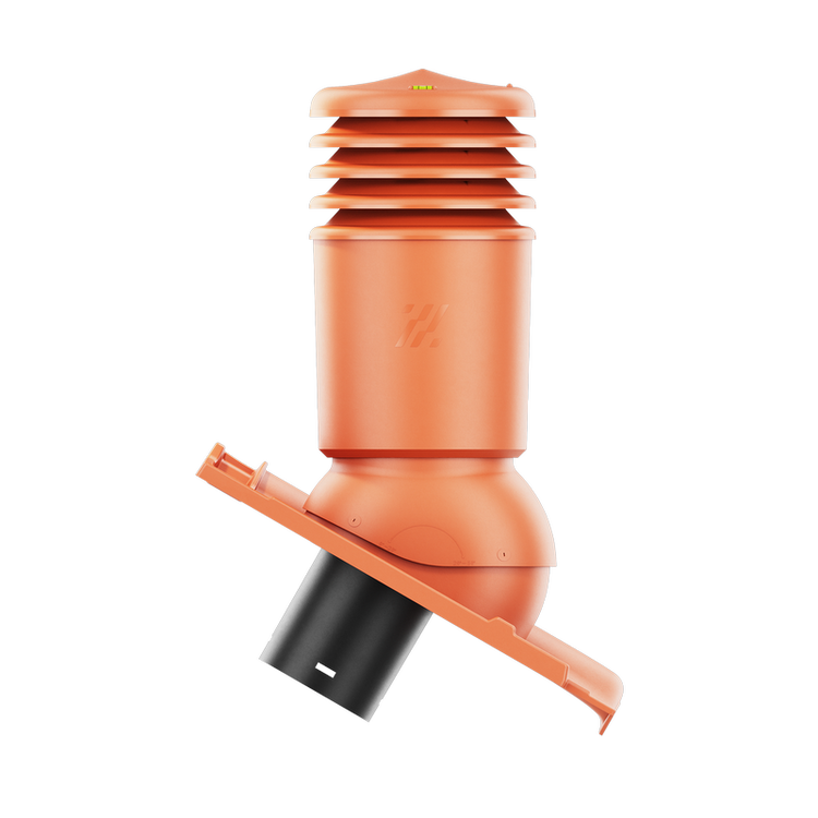 Kominek wentylacyjny IZOLOWANY do dachówki RUBIN 9V CEGLANA/MIEDZIANA ANGOBA fi150