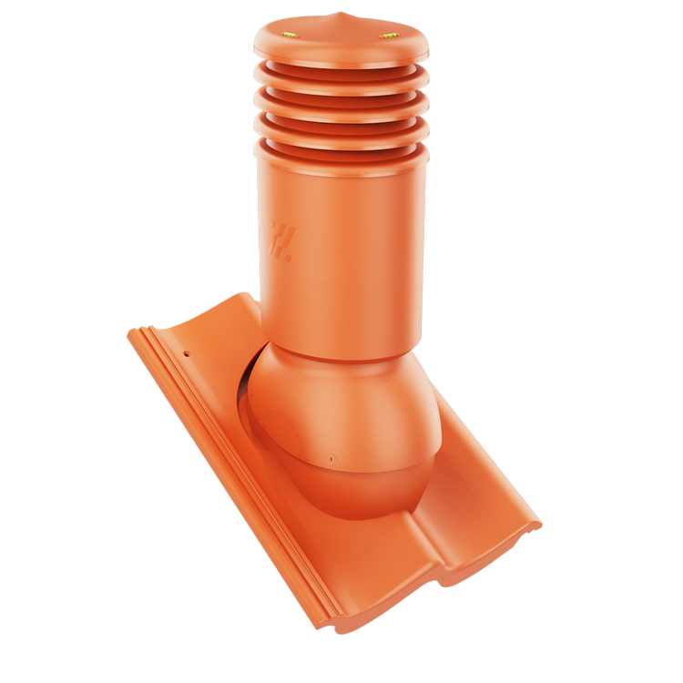 Kominek wentylacyjny IZOLOWANY do dachówki GOTEBORG PLANAR/DURATOP CZERWONA fi150