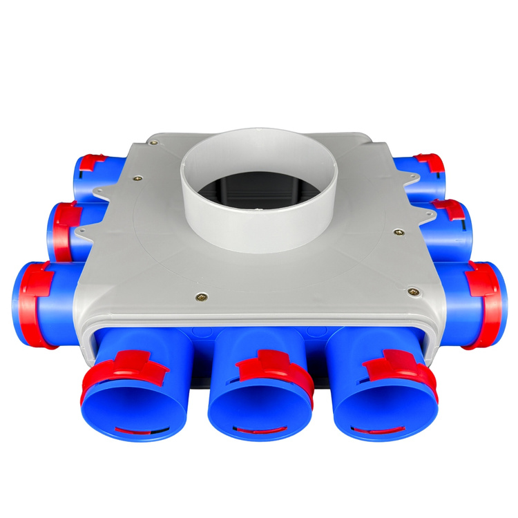 SKRZYNKA ROZDZIELCZA 9X75/200 REKUPERACJA FLEX ROZDZIELACZ WENTYLACYJNY