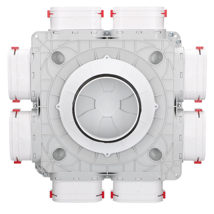 Skrzynka rozdzielcza- Rekuperacja - System Owalny FLAT 8x52 / 160mm
