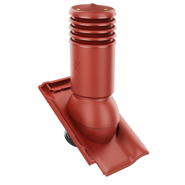 Kominek wentylacyjny IZOLOWANY do dachówki PIEMONT TRENTINO (CZERWONA) ANGOBA fi125