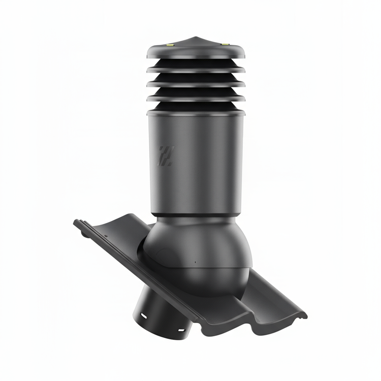 Kominek wentylacyjny IZOLOWANY do dachówki GOTEBORG PLANAR GRAFIT fi125