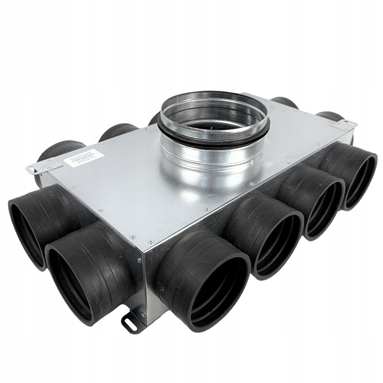 Skrzynka rozdzielcza rozdzielacz rurowy wentylacyjny fi200 / 12x90mm