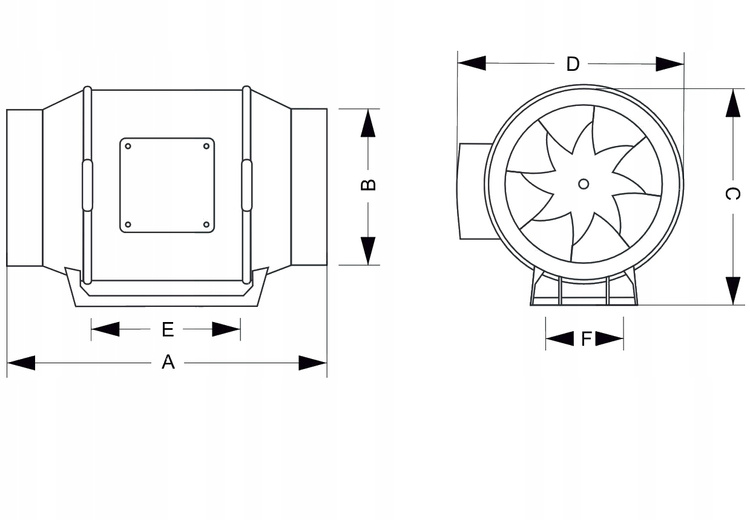 Wentylator kanałowy aRil ECO fi 200 mm - 1400 m3/h