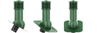 Kominek Wentylacyjny WYRZUTNIA fi150mm pod gont/pape ZIELONY RAL 6020