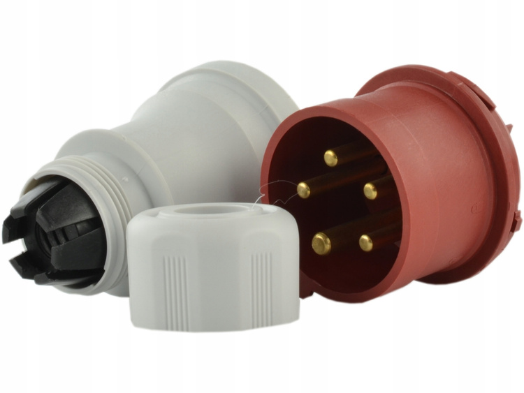 Wtyczka siłowa 32A 5 bolcy 5-PIN 400V do rozdzielnic
