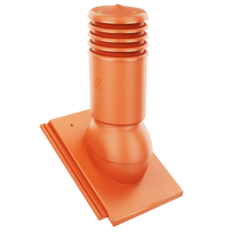 Kominek wentylacyjny IZOLOWANY do dachówki TEGALIT CEGLANY fi125