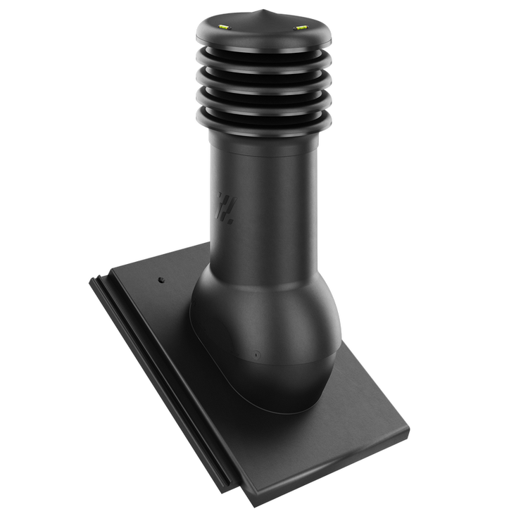 Kominek wentylacyjny do dachówki TEVIVA CZARNY CISAR fi125