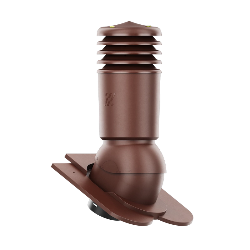 Kominek wentylacyjny do dachówki ALEGRA 9 CZARNA ANGOBA SZLACHETNA fi125 pol_pl_Kominek-wentylacyjny-WYRZUTNIA-do-pokryc-plaskich-BRAZOWY-fi125-6736_2