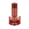 Kominek wentylacyjny IZOLOWANY do dachówki PALEMA CZERWONY/TERAKOTA fi125