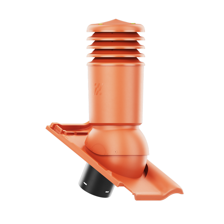 Kominek wentylacyjny IZOLOWANY do dachówki PIEMONT NATURALNA CZERWONA/MIEDZIANA ANGOBA fi125