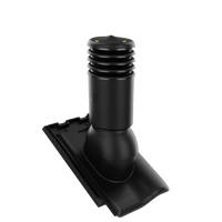 Kominek wentylacyjny IZOLOWANY do dachówki NIBRA F8 1/2 CZARNY fi125