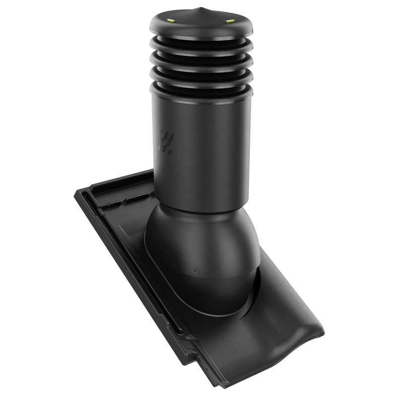 Kominek wentylacyjny do dachówki ALEGRA 9 CZARNA ANGOBA SZLACHETNA fi125 pol_pl_Kominek-wentylacyjny-WYRZUTNIA-do-pokryc-plaskich-BRAZOWY-fi125-6736_1