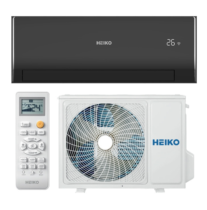 Klimatyzator HEIKO ROSA Black 3,2 kW - WiFi - A++