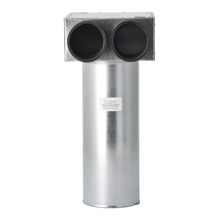 SKRZYNKA ROZPRĘŻNA REKUPERACJA 2x75 mm | fi 100 OCYNK-GUMA pod anemostat