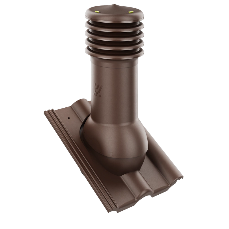 Kominek wentylacyjny do dachówki ALEGRA 9 CZARNA ANGOBA SZLACHETNA fi125 pol_pl_Kominek-wentylacyjny-WYRZUTNIA-do-pokryc-plaskich-BRAZOWY-fi125-6736_1