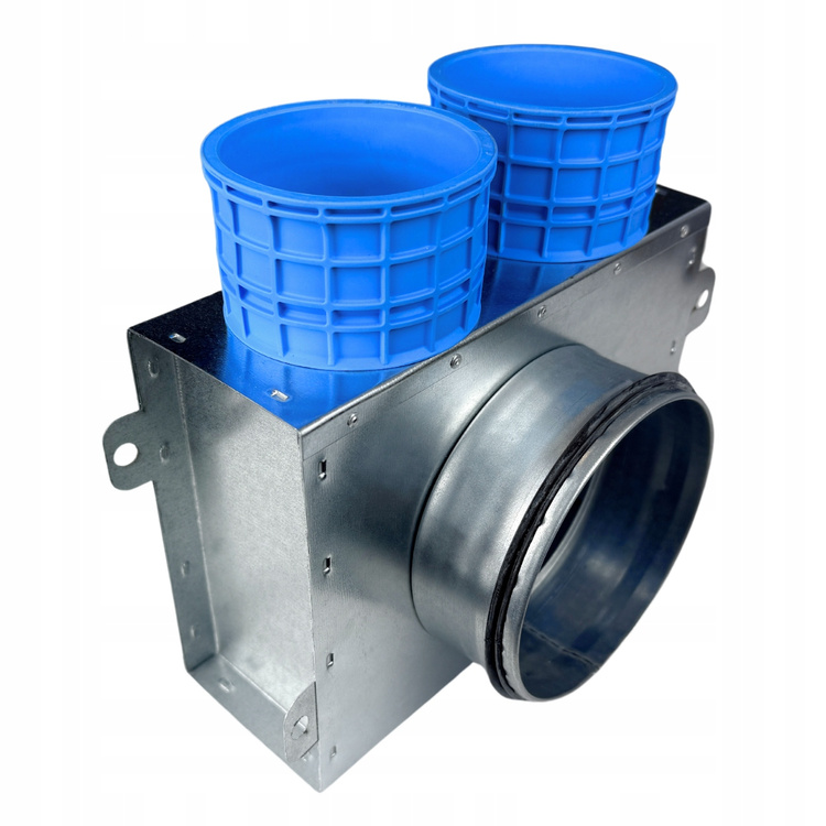 SKRZYNKA ROZPRĘŻNA 2x75 mm 125 mm OCYNK FLEX REKUPERACJA