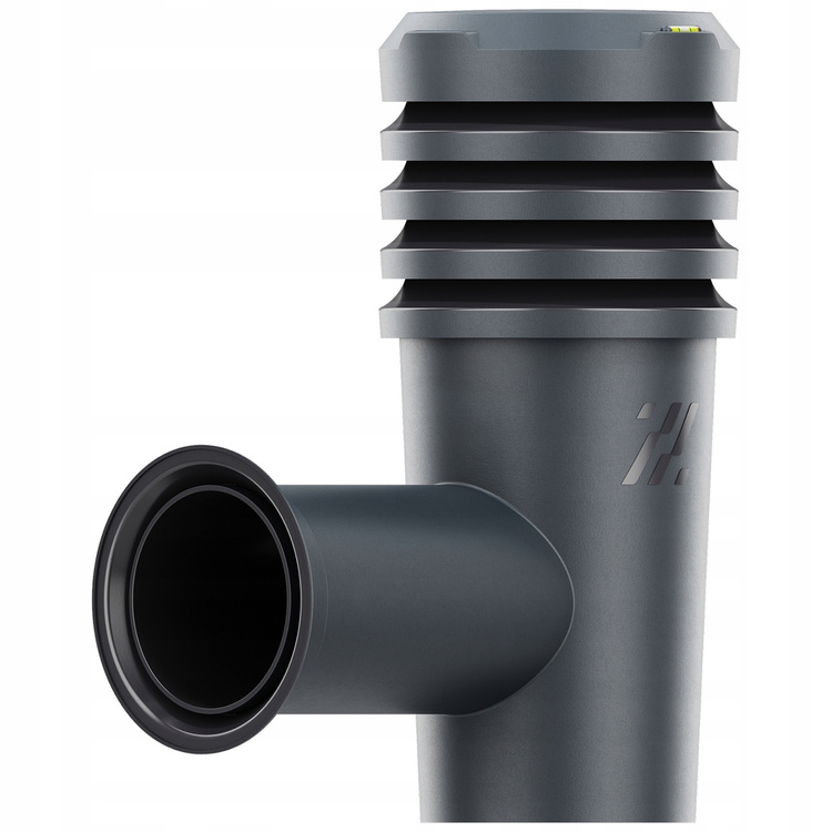 Wyrzutnia czerpnia ścienna kominek wentylacyjny wywietrznik GRAFIT fi110