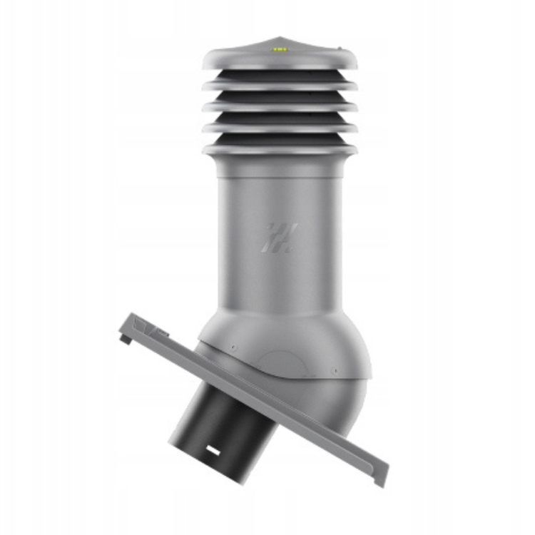 Kominek wentylacyjny do dachówki DOMINO SZARA/ŁUPEK ANGOBA fi150