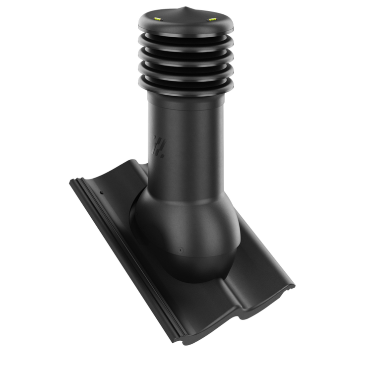 Kominek wentylacyjny do dachówki BAŁTYCKA/IKAST/SKAGEN CZARNY fi125