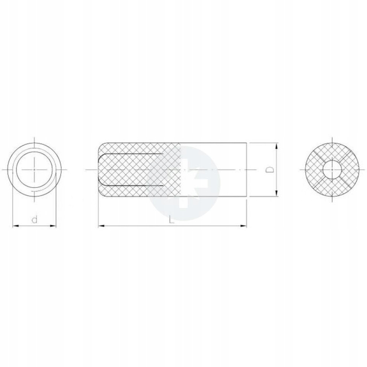 Tuleja rozporowa stalowa TRS | 1szt. | M8 10x30 mm