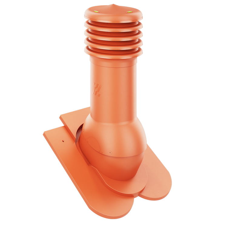 Kominek wentylacyjny do dachówki KARPIÓWKI CEGLASTY RAL 8004 fi125