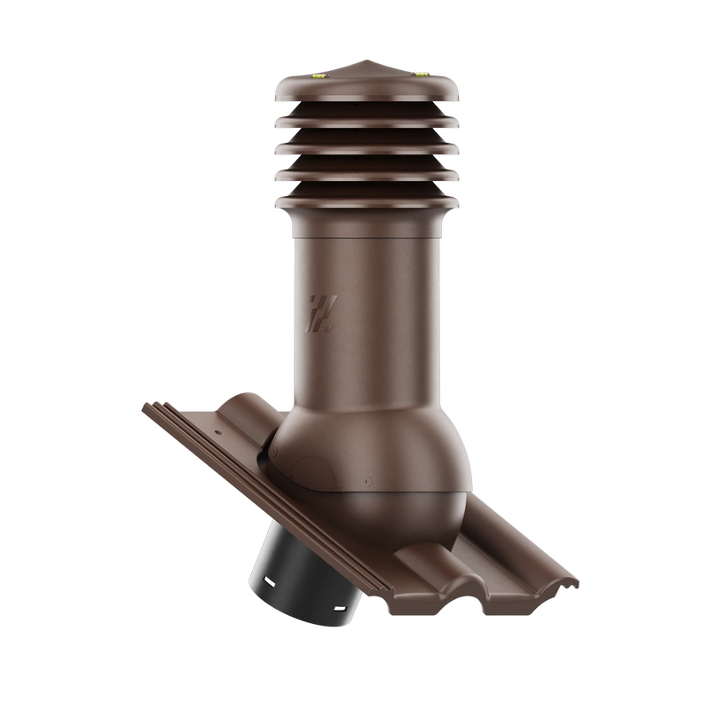 Kominek wentylacyjny do dachówki ALEGRA 9 CZARNA ANGOBA SZLACHETNA fi125 pol_pl_Kominek-wentylacyjny-WYRZUTNIA-do-pokryc-plaskich-BRAZOWY-fi125-6736_2