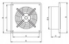Wentylator przemysłowy ścienny 5365m3/h aRok 450