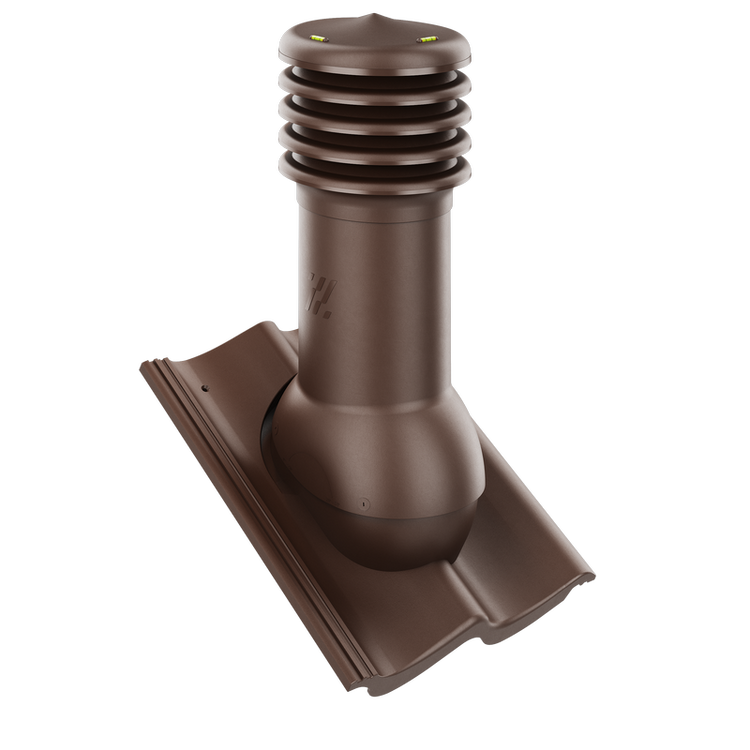 Kominek wentylacyjny do dachówki BAŁTYCKA/IKAST/SKAGEN BRĄZOWY fi150