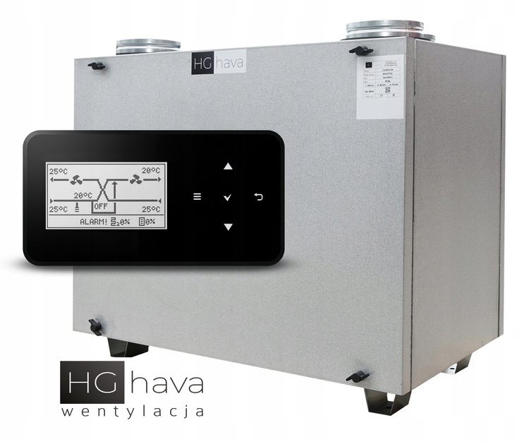 Rekuperator HAVA REKU 600 V Centrala Wentylacyjna z nagrzewnicą wstępną 