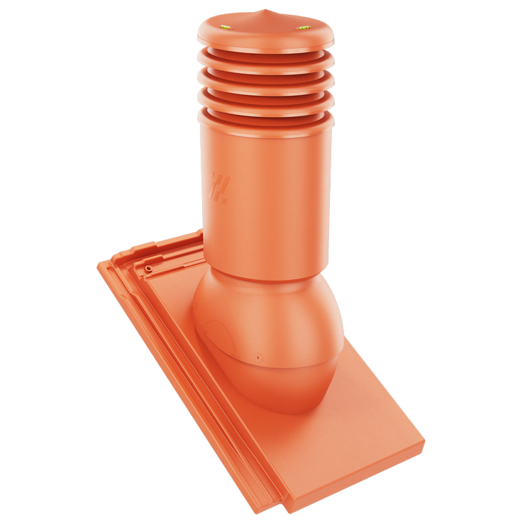 Kominek wentylacyjny IZOLOWANY do dachówki OREA 9 CZERWIEŃ NATURALNA fi150