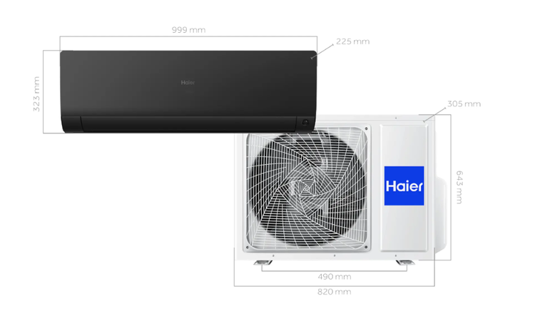 Klimatyzator Haier FLEXIS Plus 5,2 kW - WiFi - CZARNY MAT