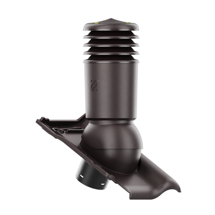 Kominek wentylacyjny IZOLOWANY do dachówki TITANIA BRĄZOWA fi150